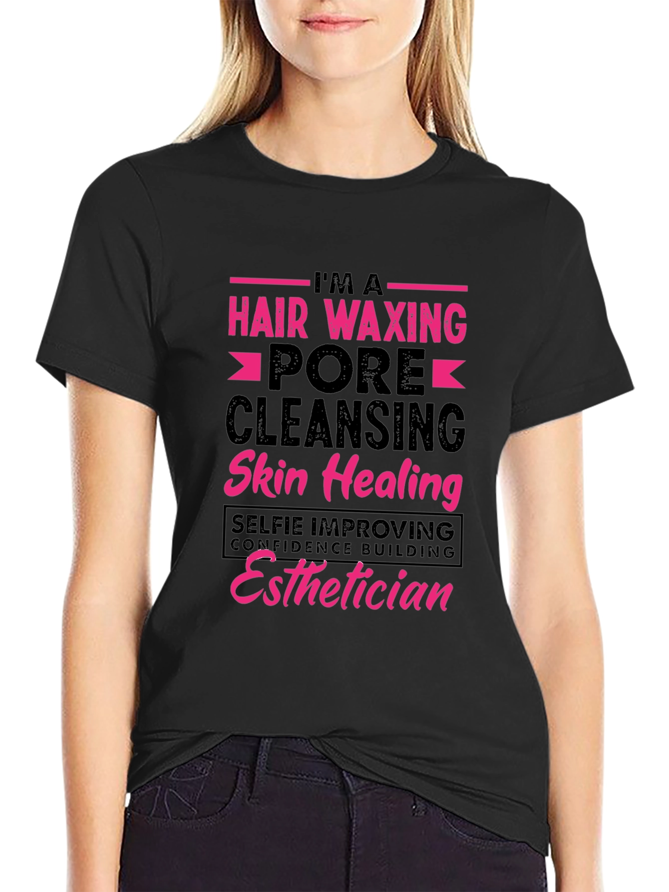 Esthetician T-Shirt - Hair Waxing Pore Cleansing Design