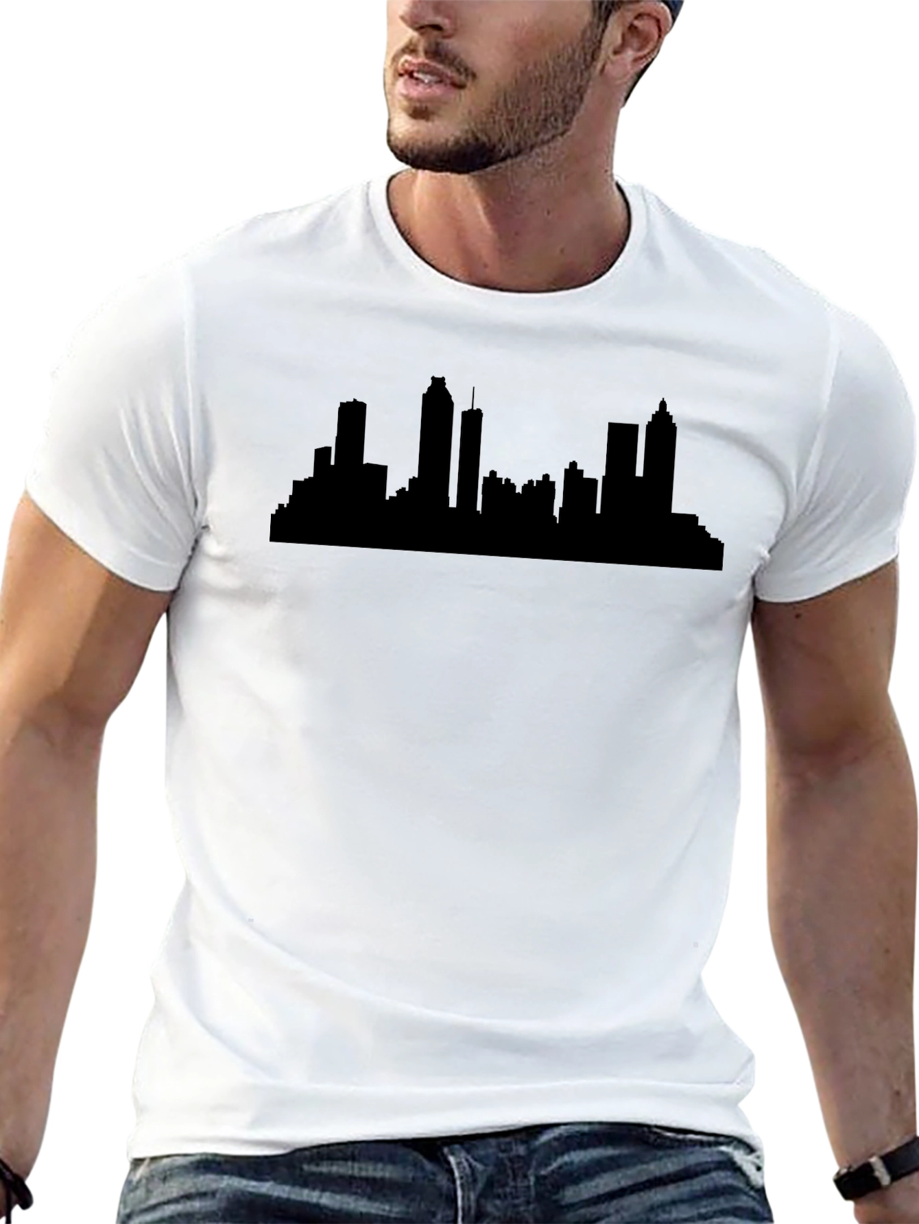 Atlanta Skyline Black T-Shirt
