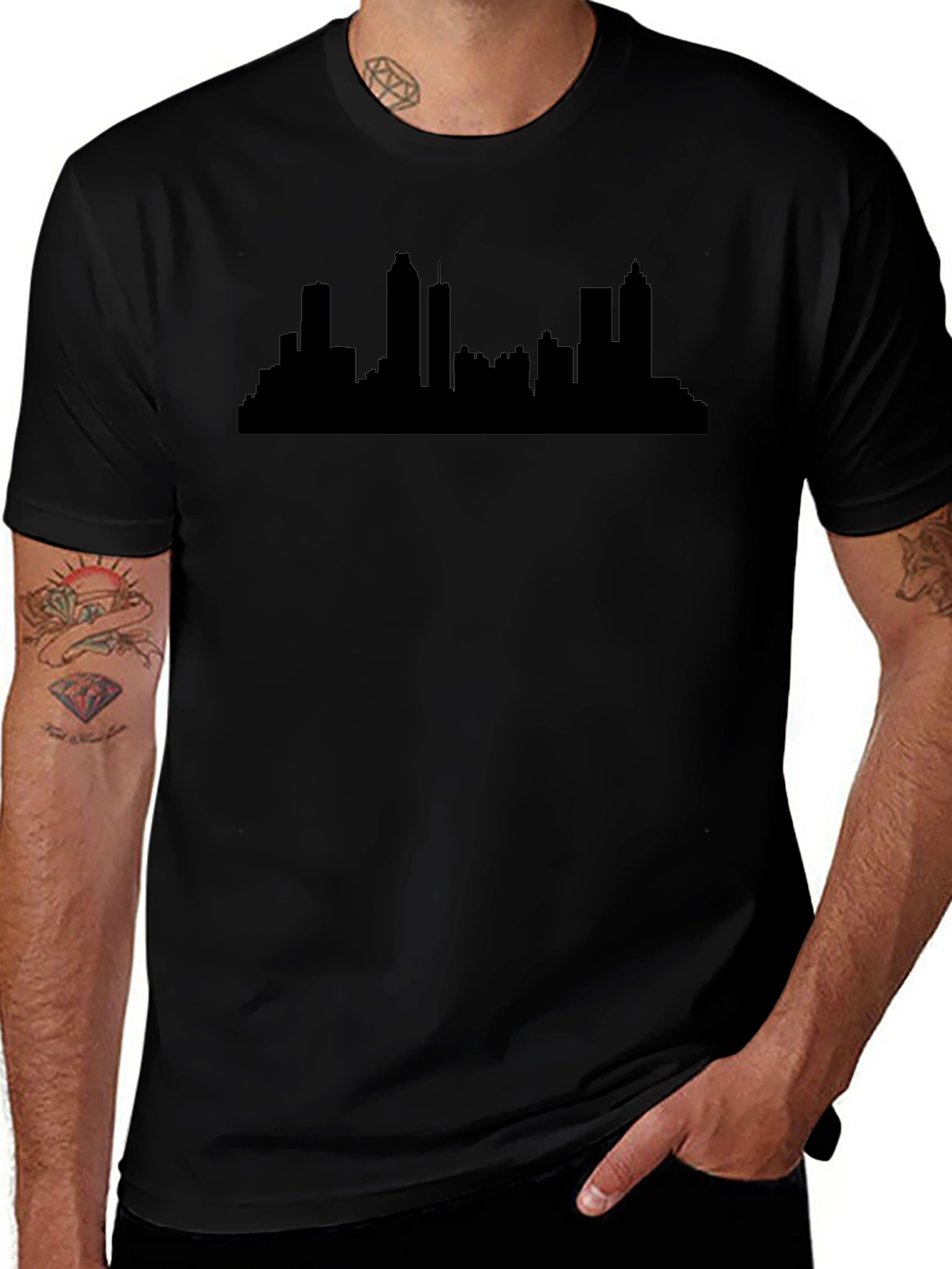Atlanta Skyline Black T-Shirt