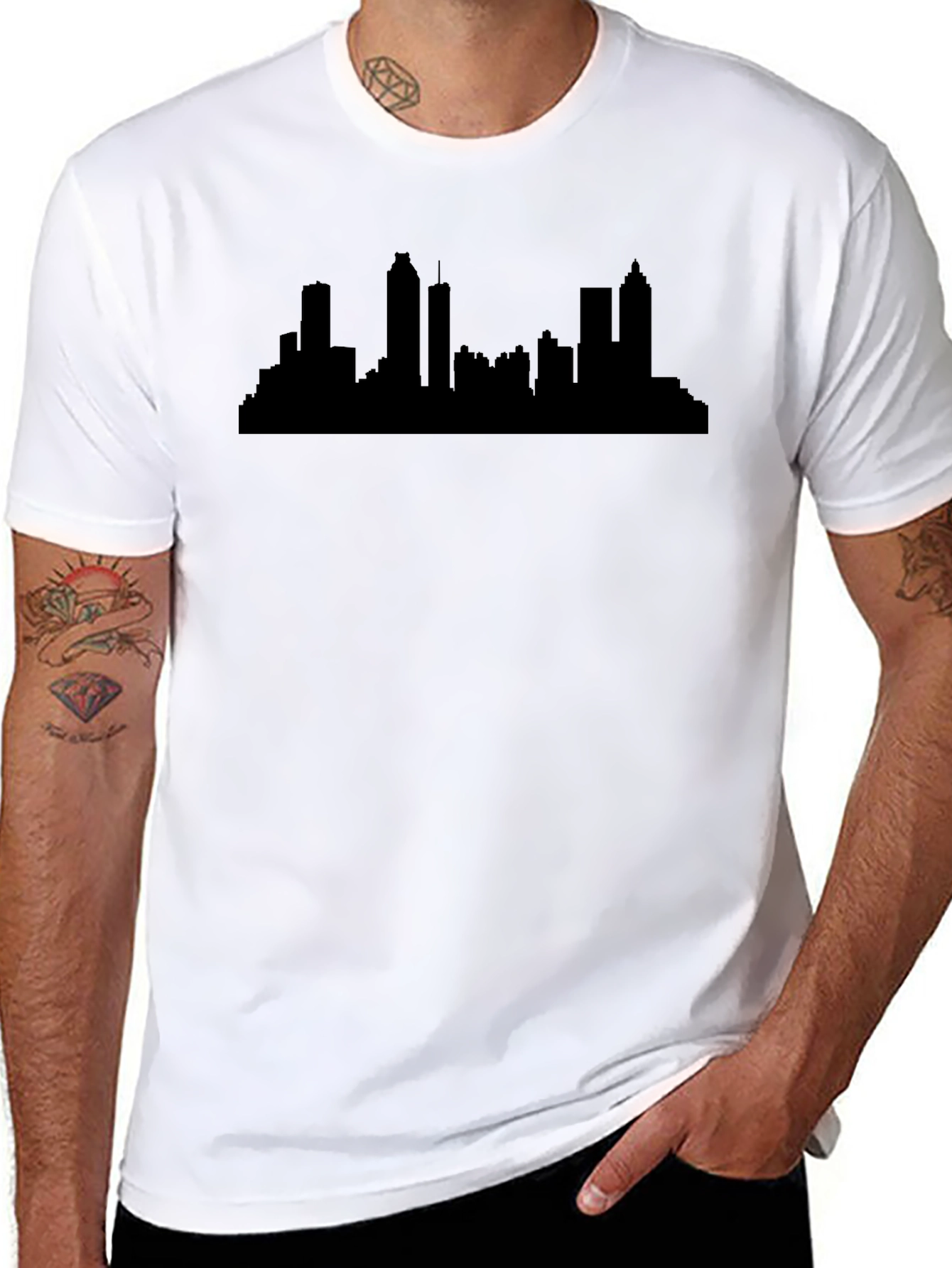 Atlanta Skyline Black T-Shirt