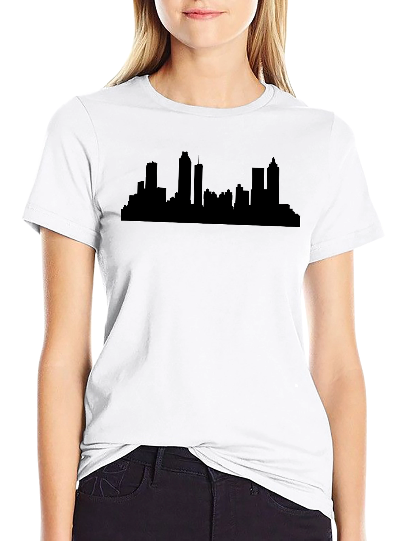 Atlanta Skyline Black T-Shirt