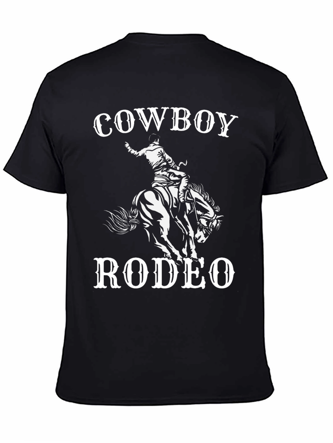 Cowboy Rodeo Graphic Tee - Black