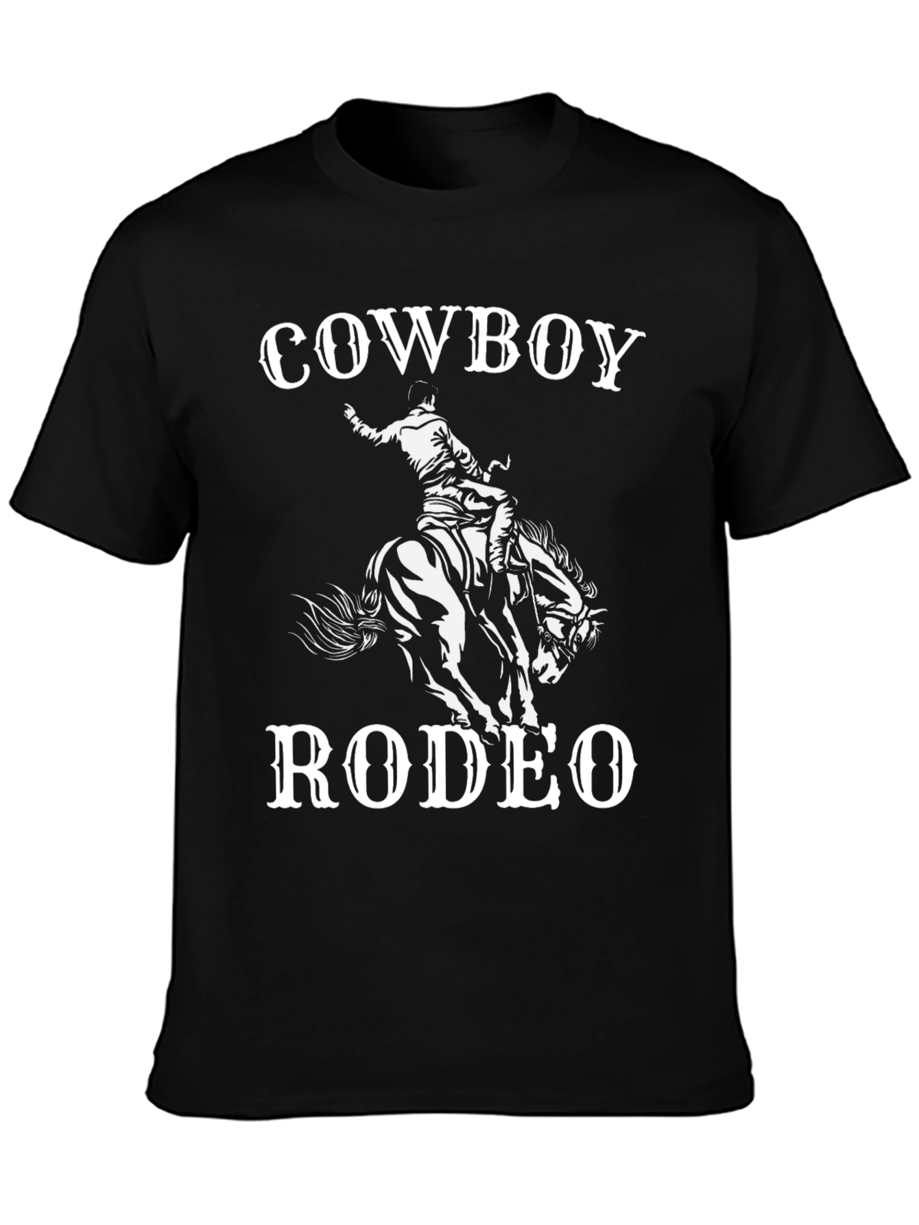 Cowboy Rodeo Graphic Tee - Black