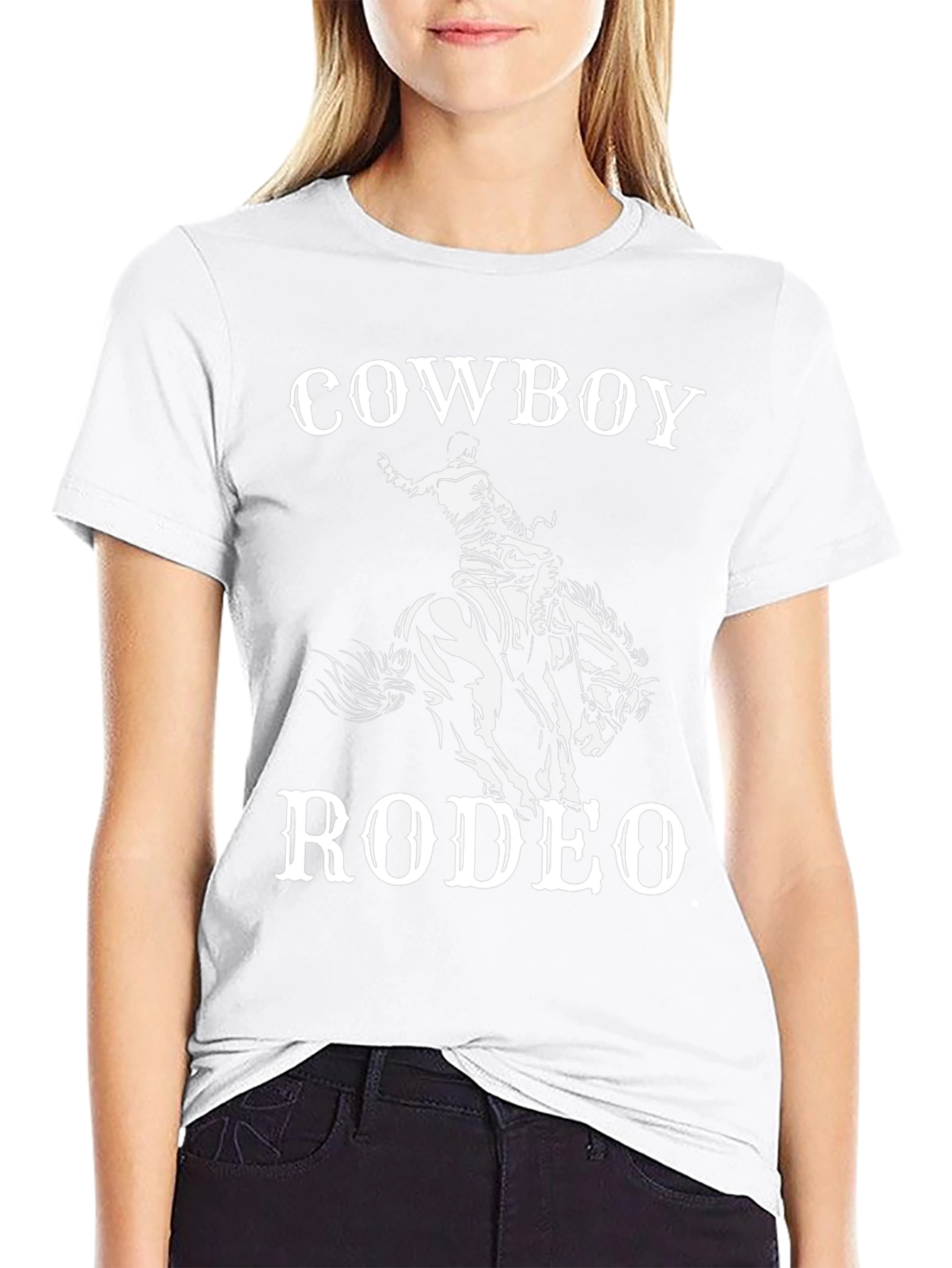 Cowboy Rodeo Graphic Tee - Black