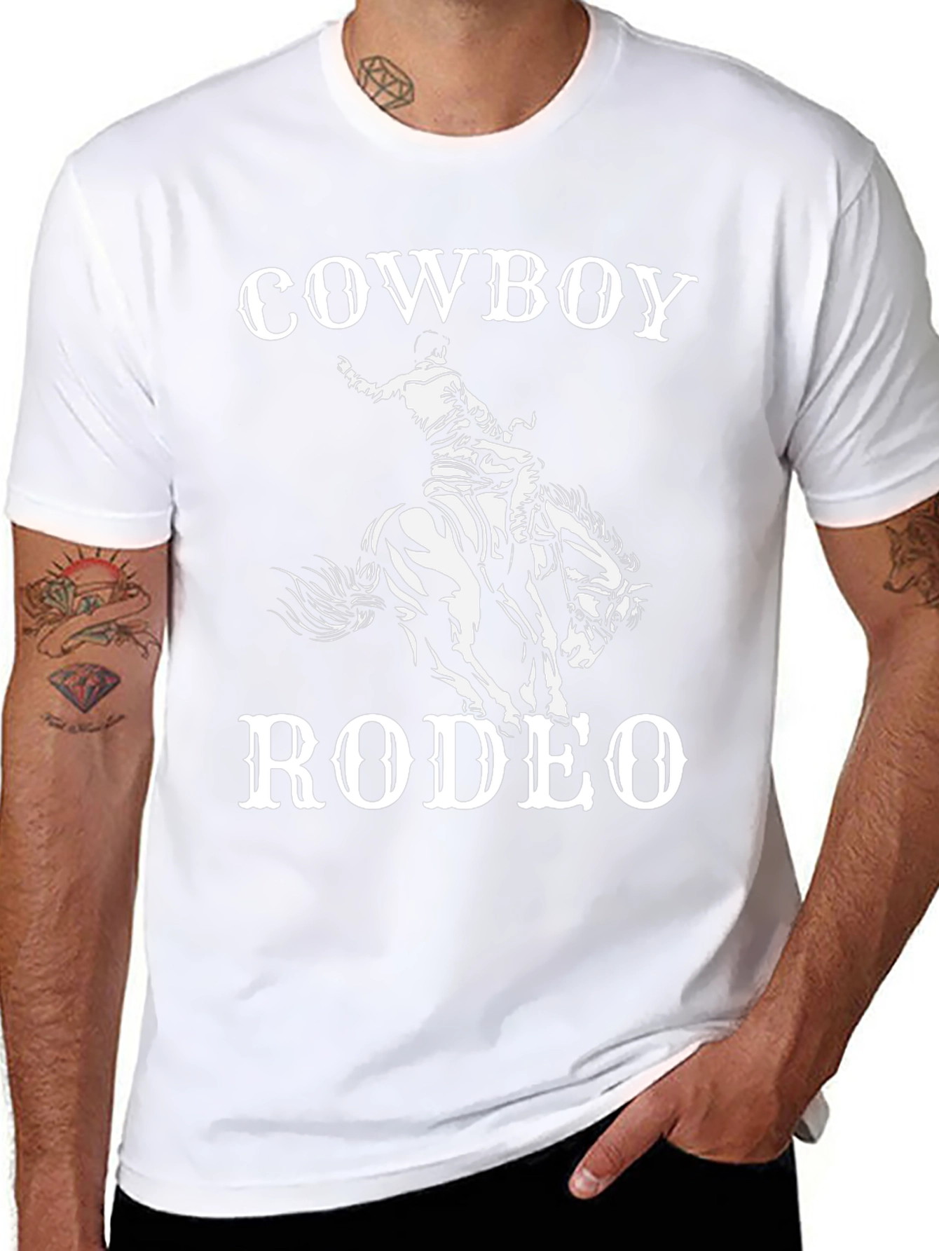 Cowboy Rodeo Graphic Tee - Black