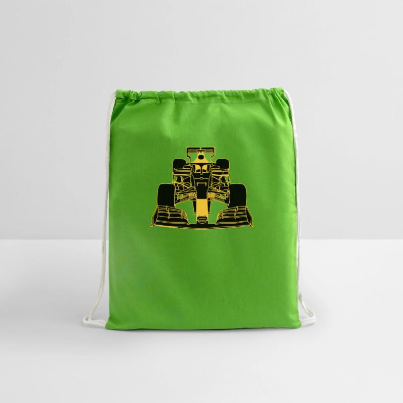 Racing car formula racing car yellow