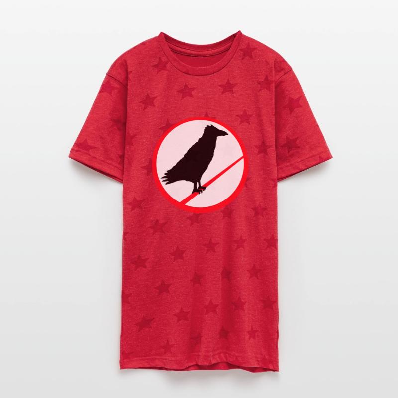 Raven sit forbidden pole rope sign notice symbol