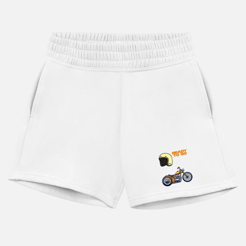 Ready To Go Motorcycle - Vintage Chopper & Helmet