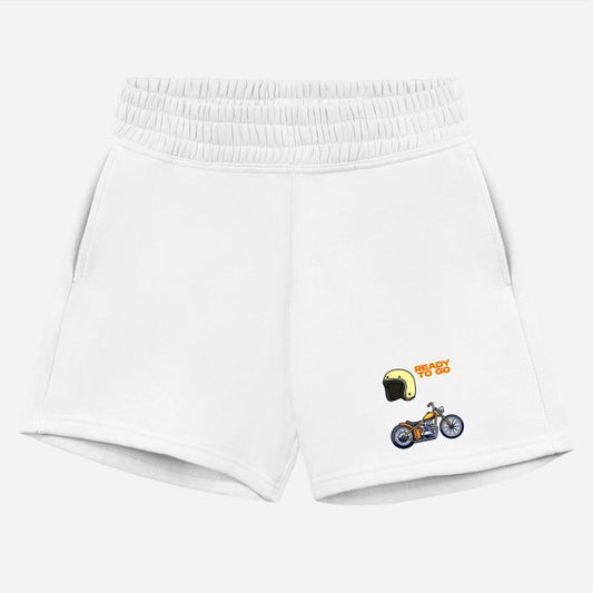 Ready To Go Motorcycle - Vintage Chopper & Helmet