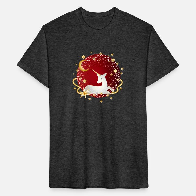 red ball with fanciful unicorn and stars