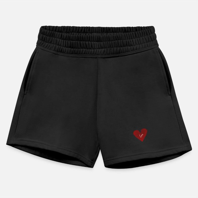 Red Heart with Love Script