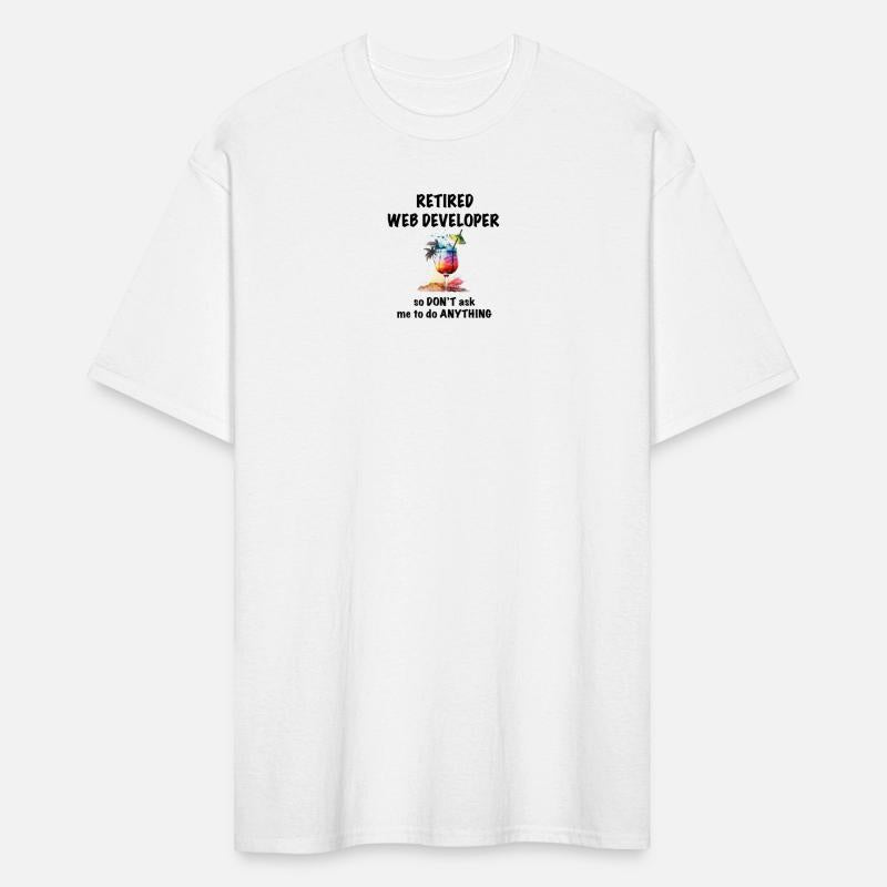 Retired Web Developer Vacation Tropical Cocktail