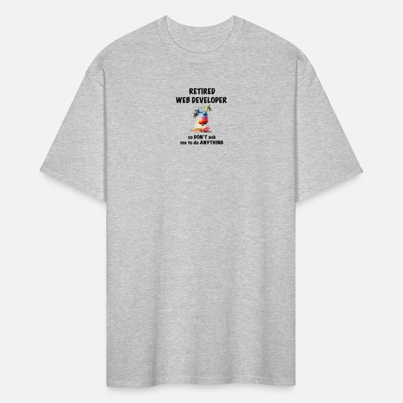 Retired Web Developer Vacation Tropical Cocktail