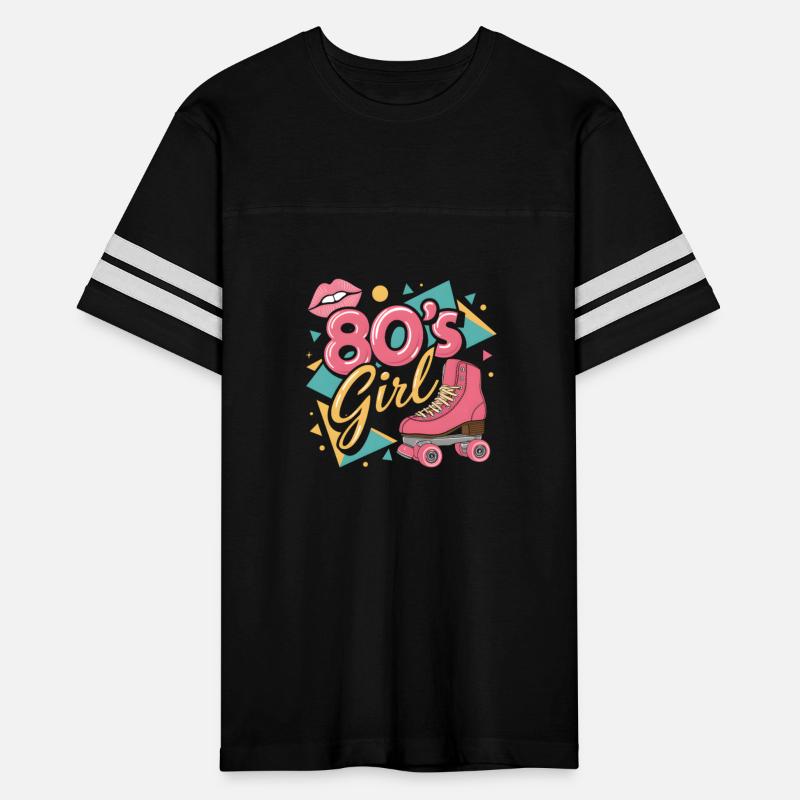 Retro 80's Girl Roller Skate Art