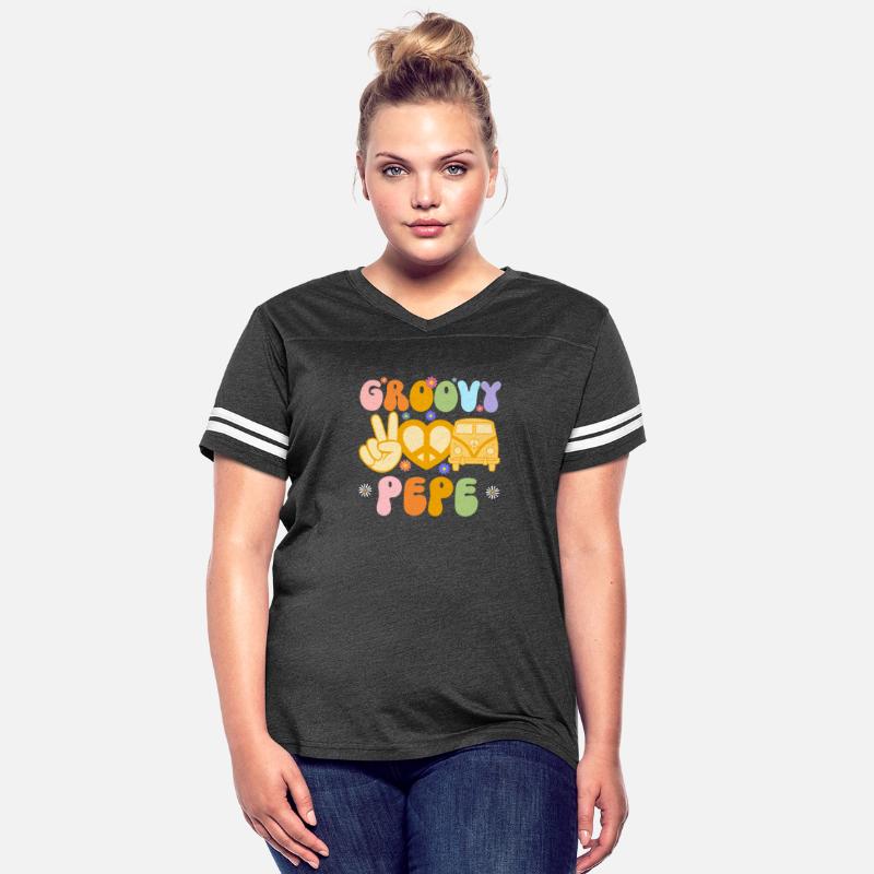 Retro Groovy Pepe Grandpa Daisy Flower Peace Sign