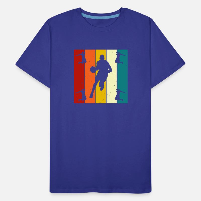 Retro Silhouette Basketball Player Art