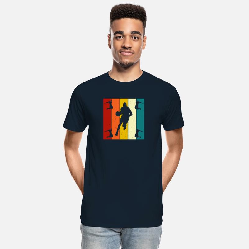 Retro Silhouette Basketball Player Art