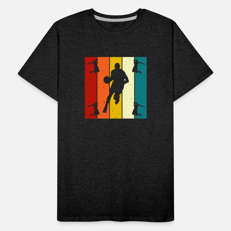 Retro Silhouette Basketball Player Art