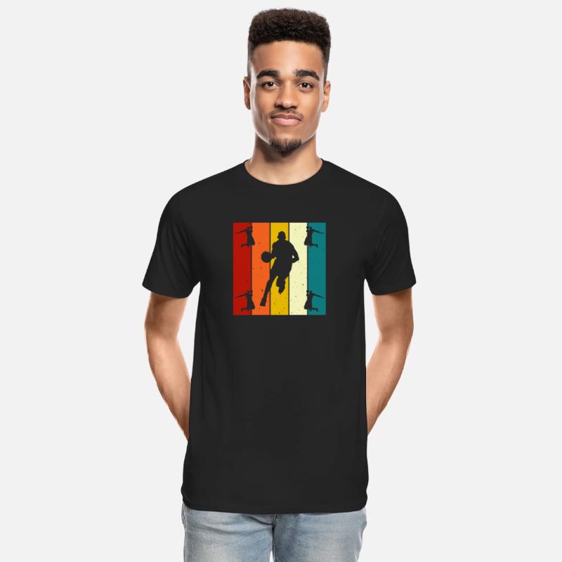 Retro Silhouette Basketball Player Art