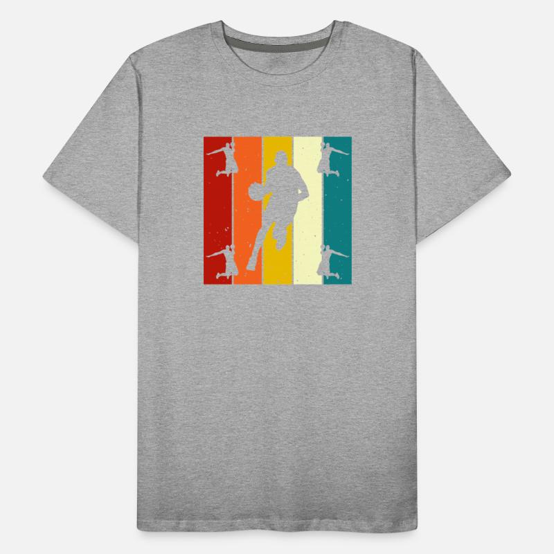 Retro Silhouette Basketball Player Art