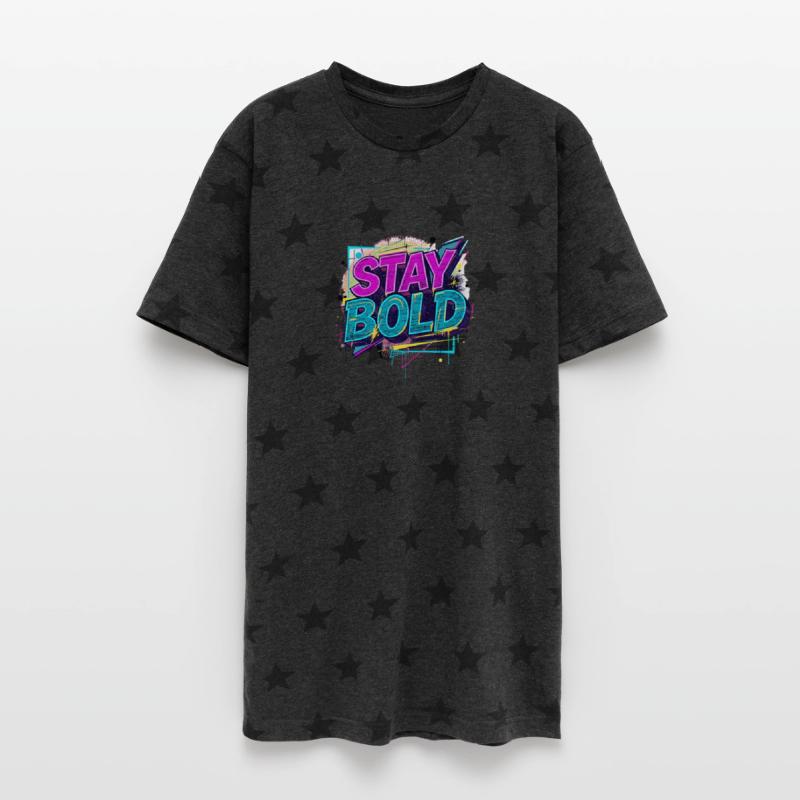 Retro Y2K Bold Typography Tee – Vintage Glitch Des