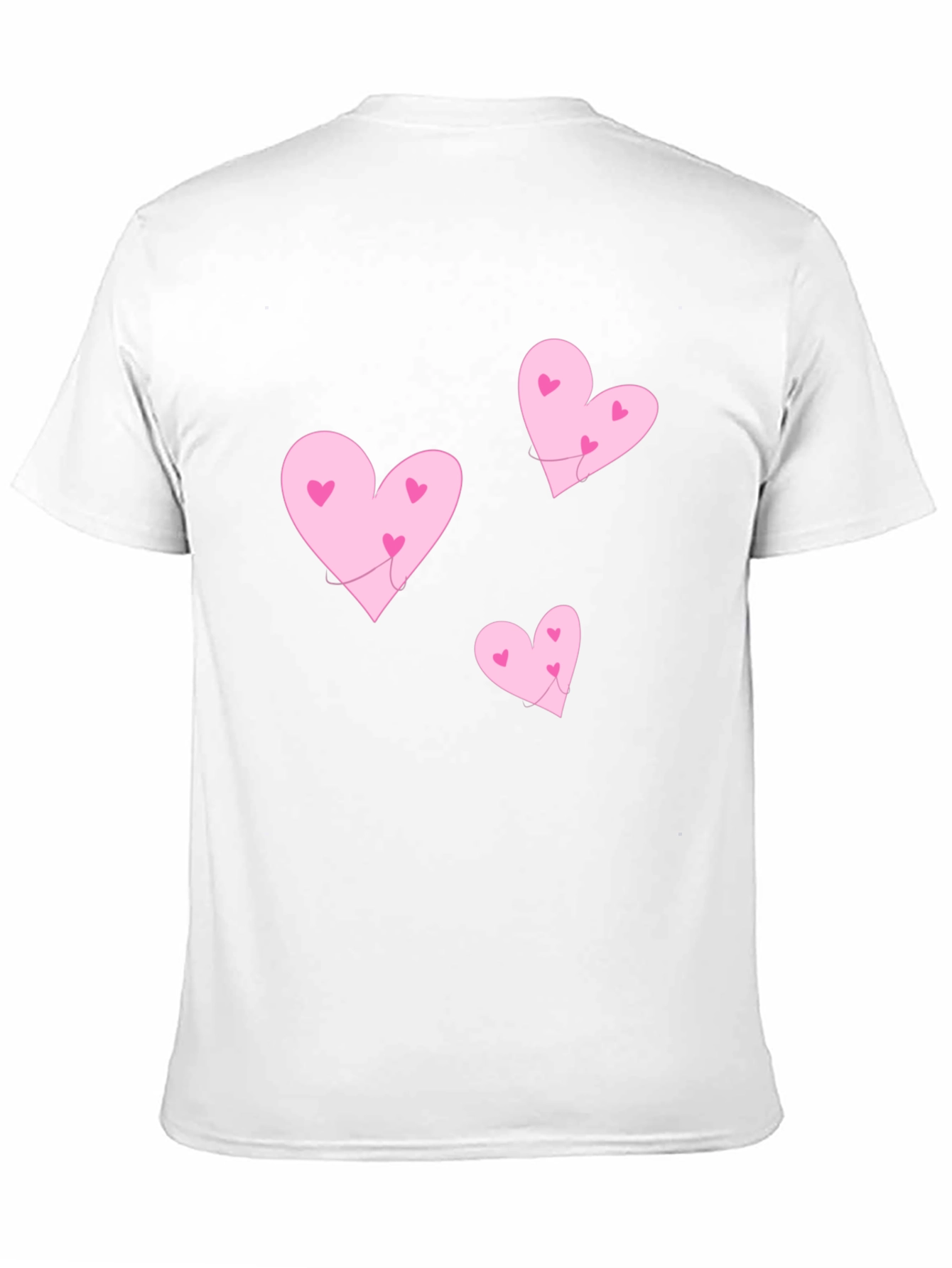 Hearts T-Shirt - Black Crew Neck