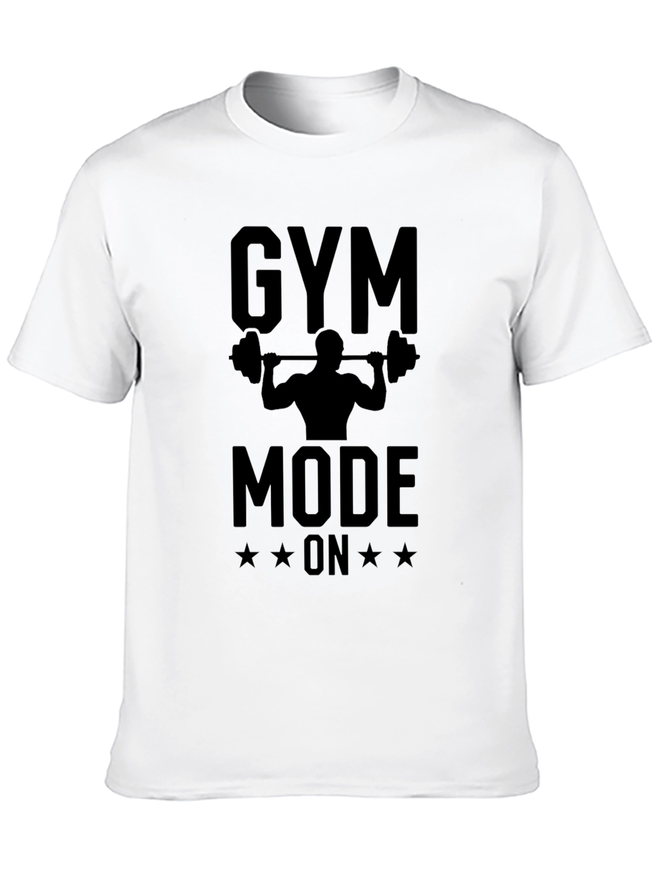 Gym Mode On Black T-Shirt