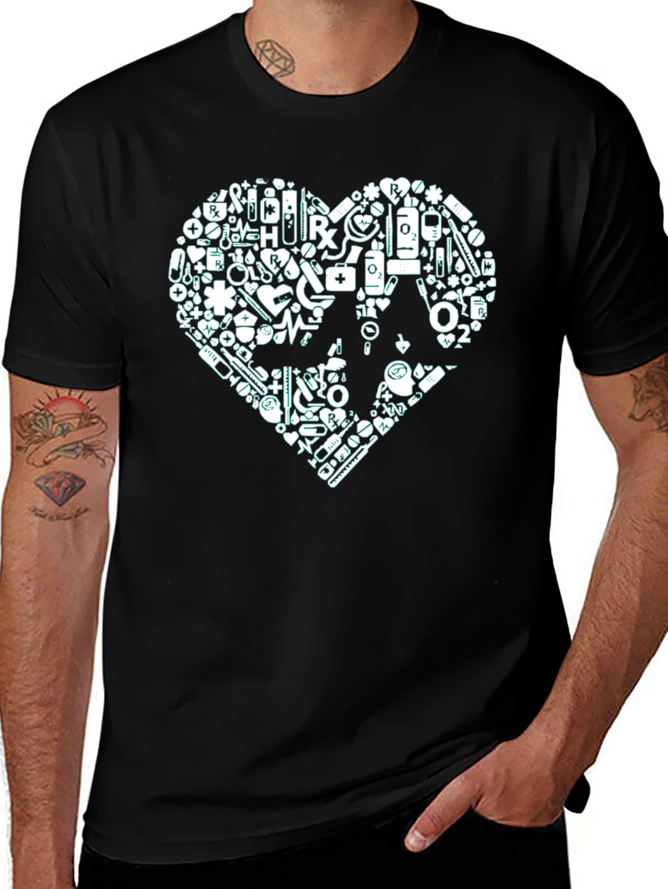 Medical Heart Graphic T-Shirt