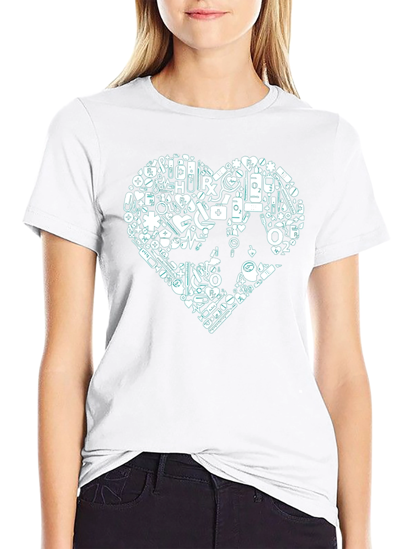 Medical Heart Graphic T-Shirt