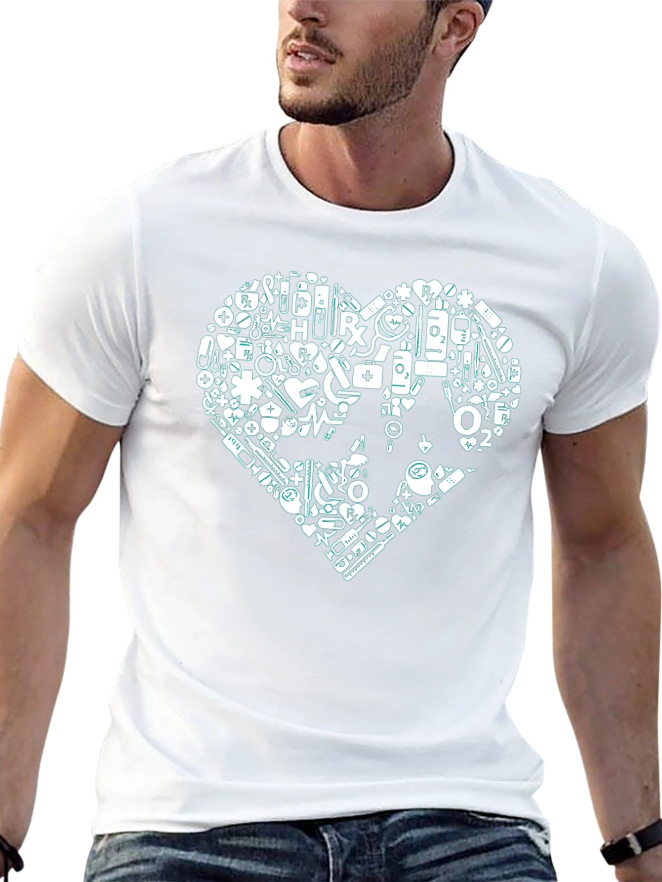 Medical Heart Graphic T-Shirt