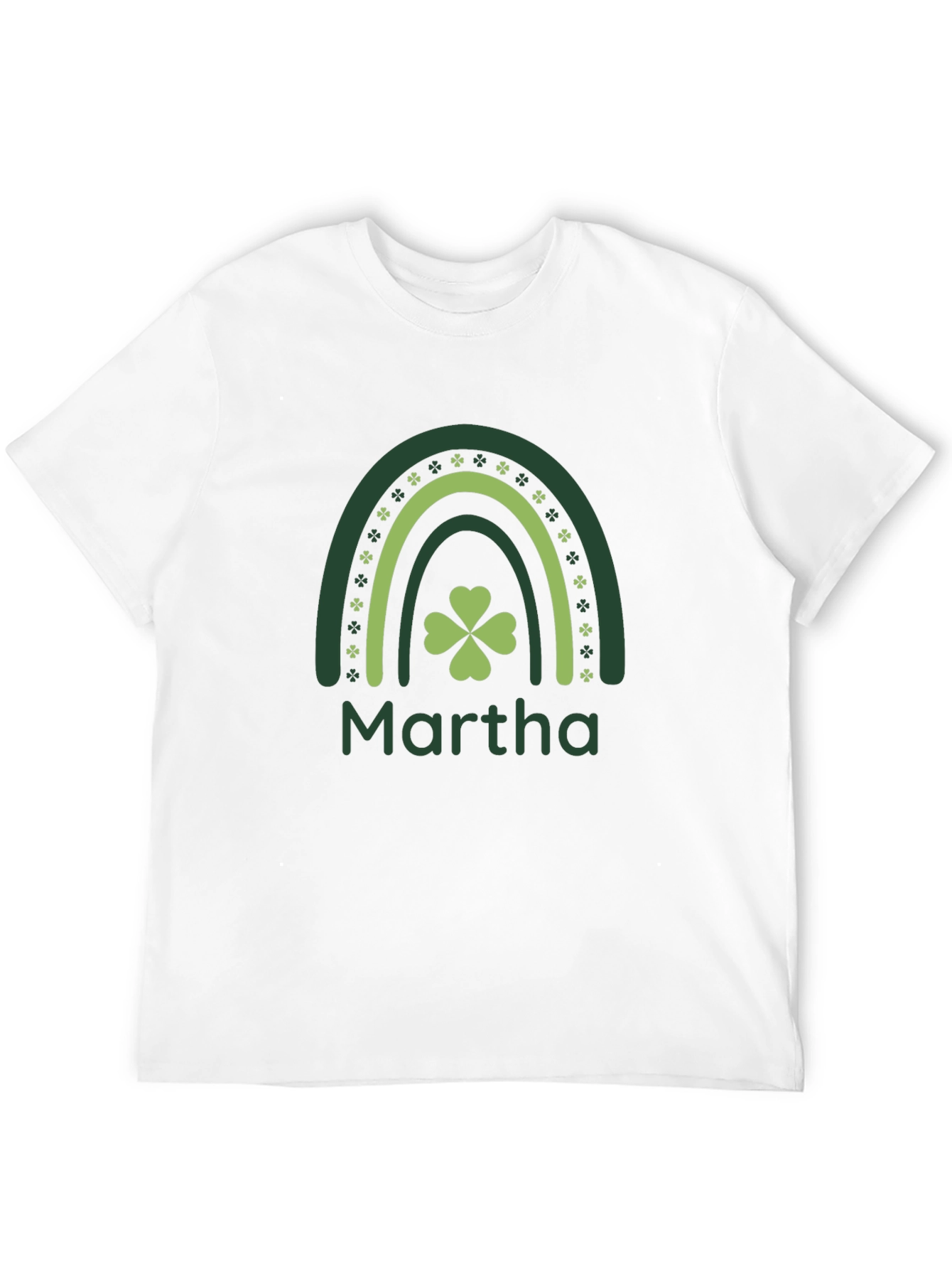 Marthas St. Patricks Day Rainbow Shamrock T-Shirt