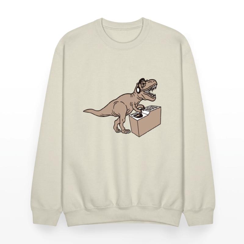 Roaring DJ Dinosaur T. Rex Dino Mixing Music Party
