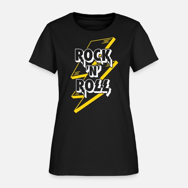 Rock'N'Roll Sign With Lightning Bolt