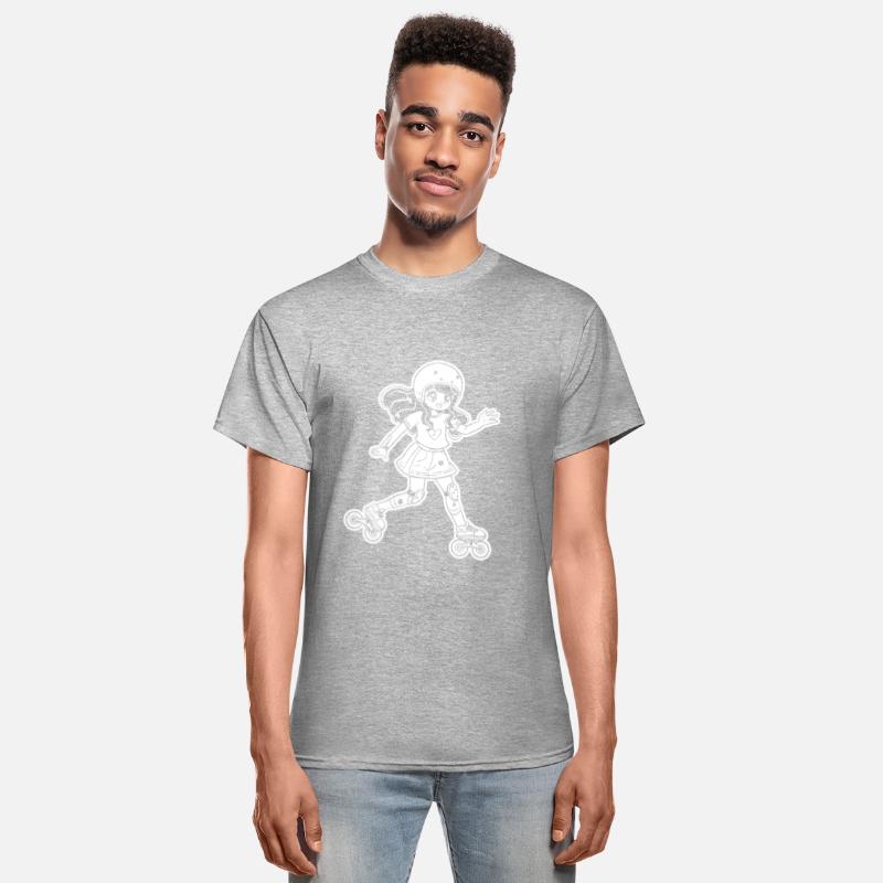 Roller Skating Girl Cartoon Look