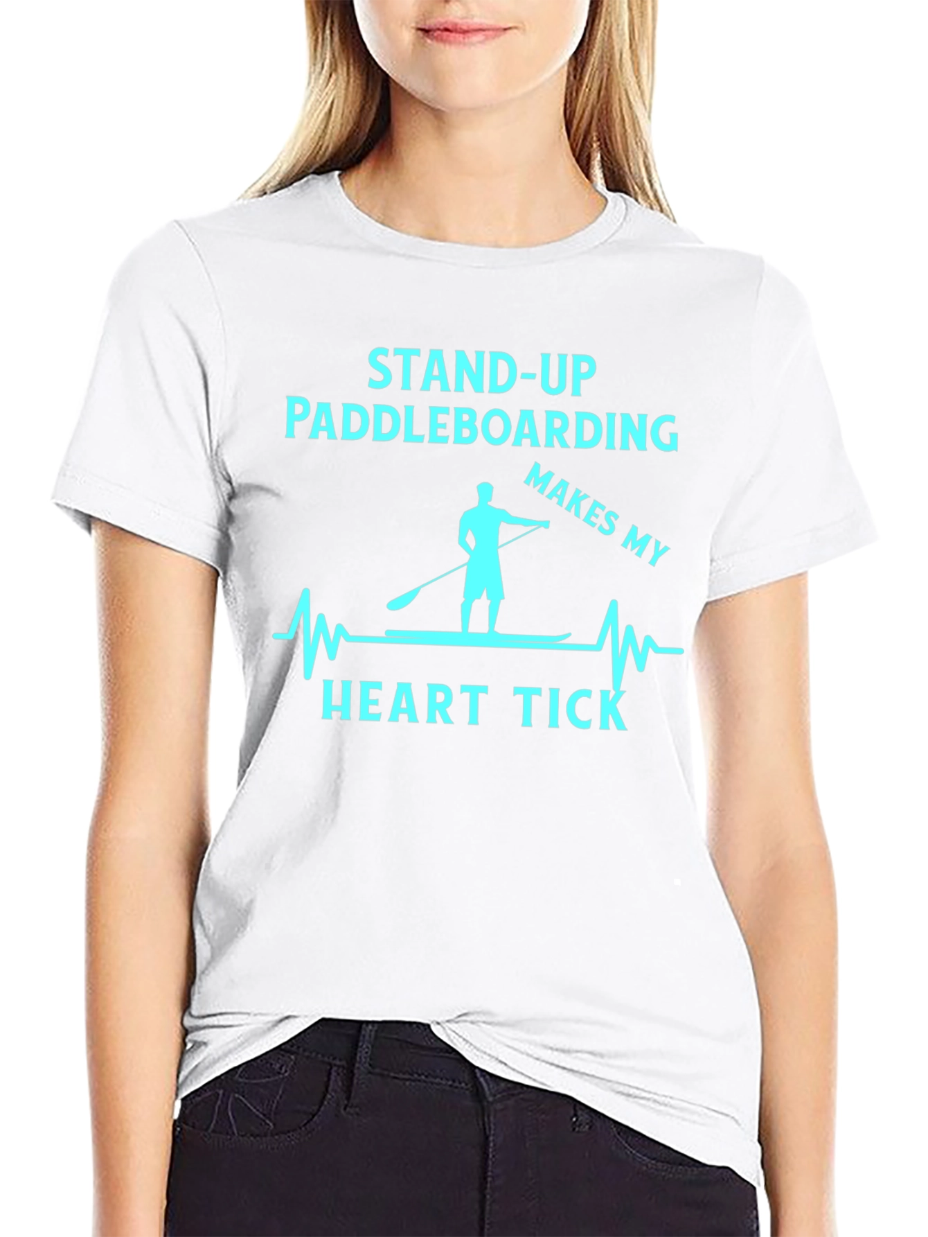 Stand Up Paddle Boarding Makes My Heart Tick T-Shirt