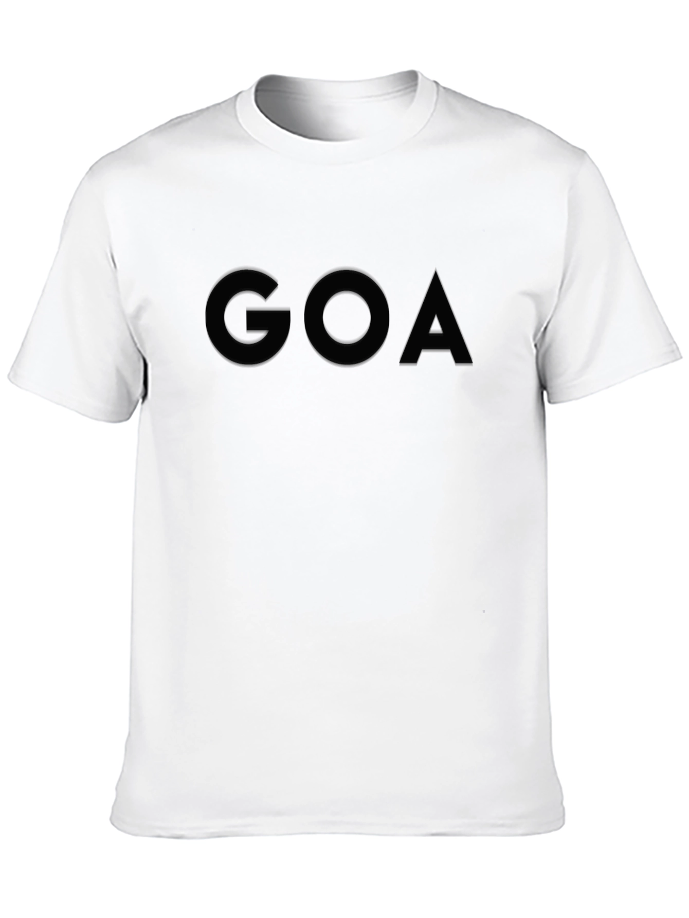 Goa Graphic Tee - Casual Black Cotton T-Shirt