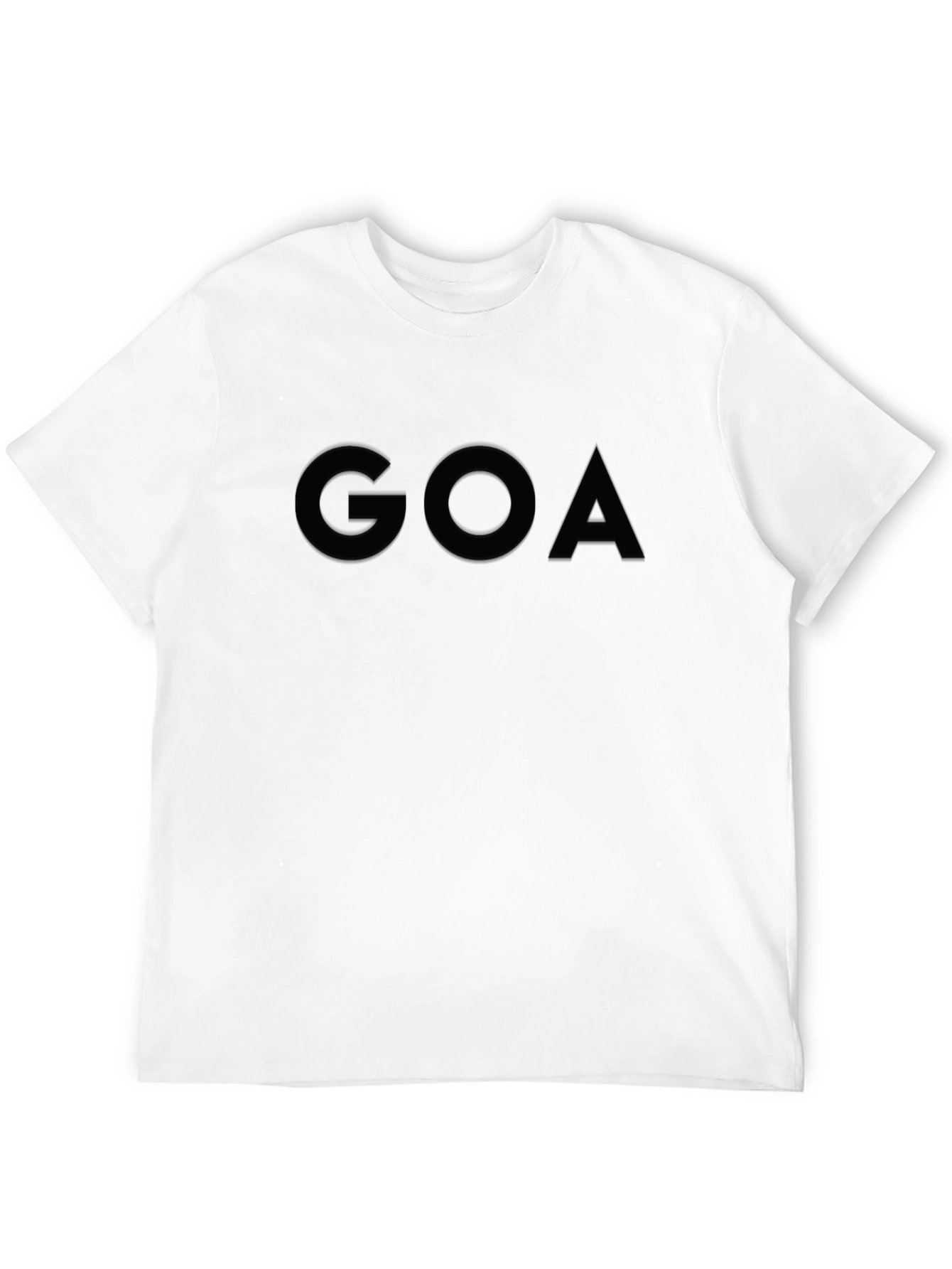 Goa Graphic Tee - Casual Black Cotton T-Shirt