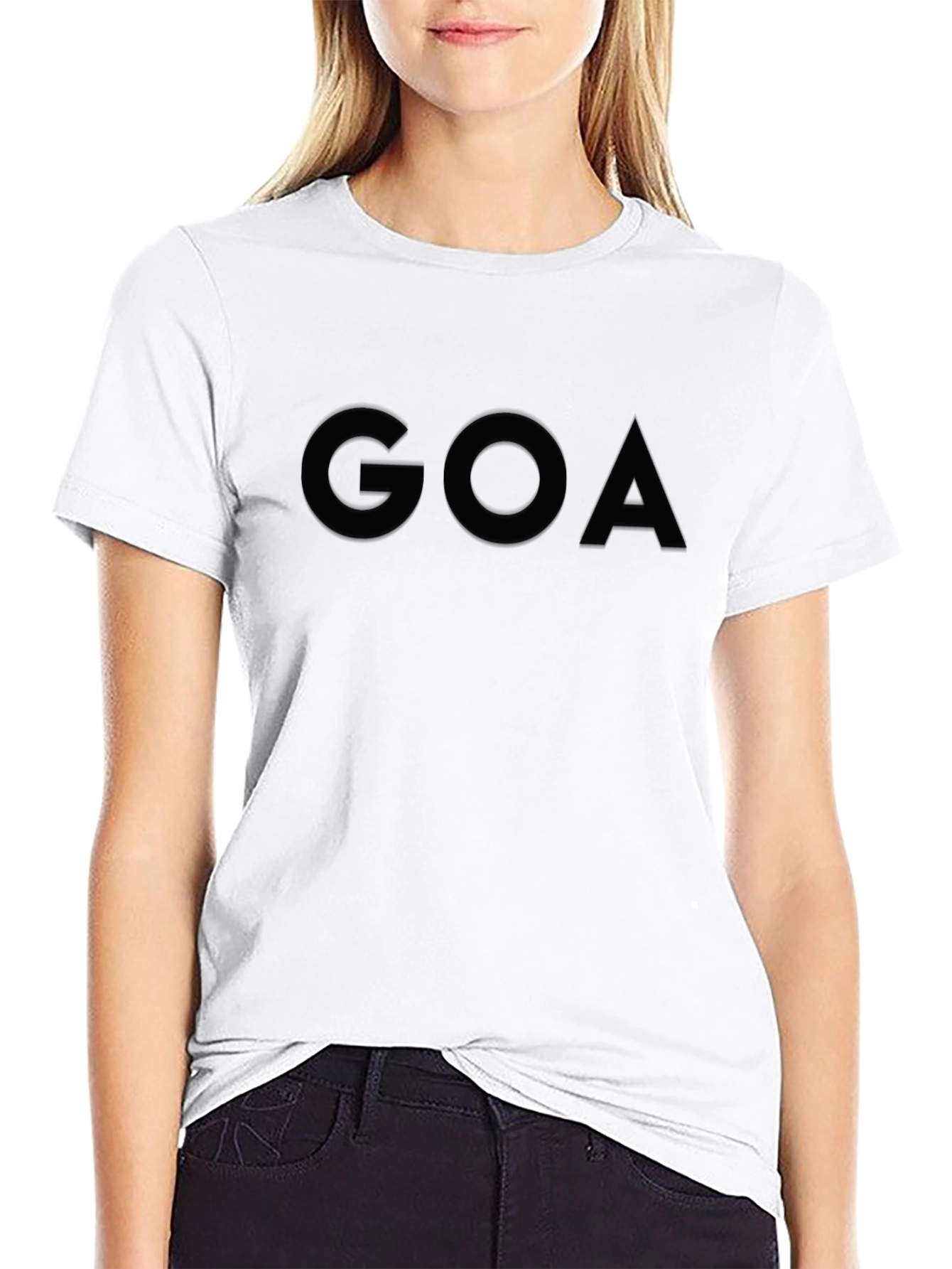 Goa Graphic Tee - Casual Black Cotton T-Shirt