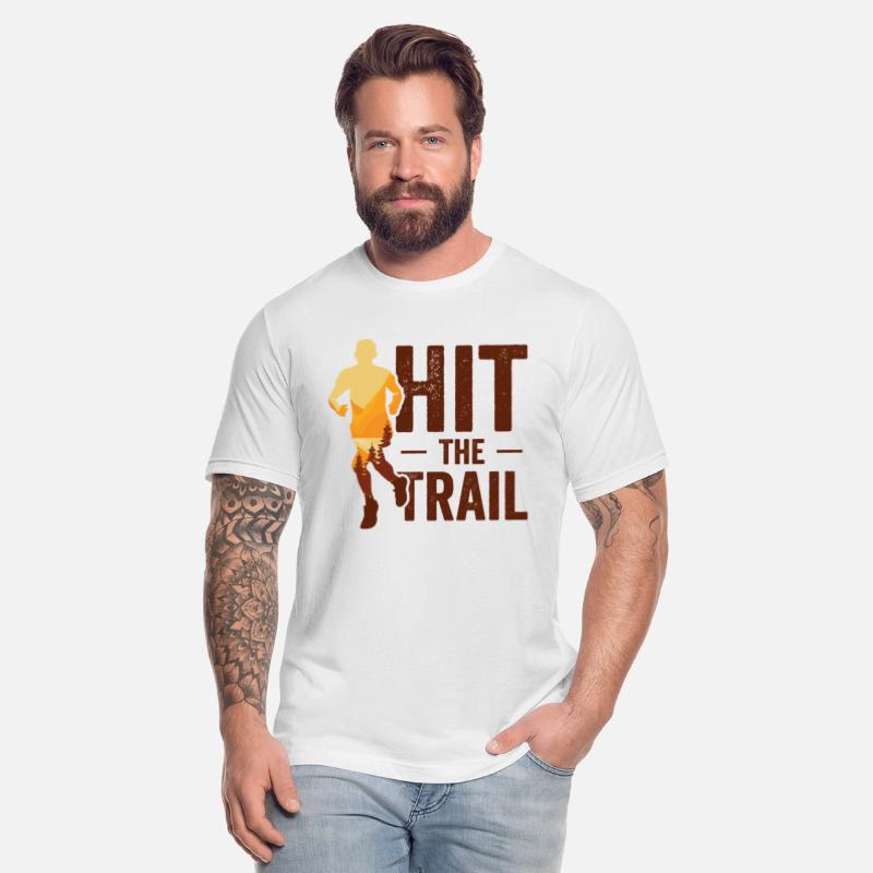 Running in Woods Trail Running Runner Jogging