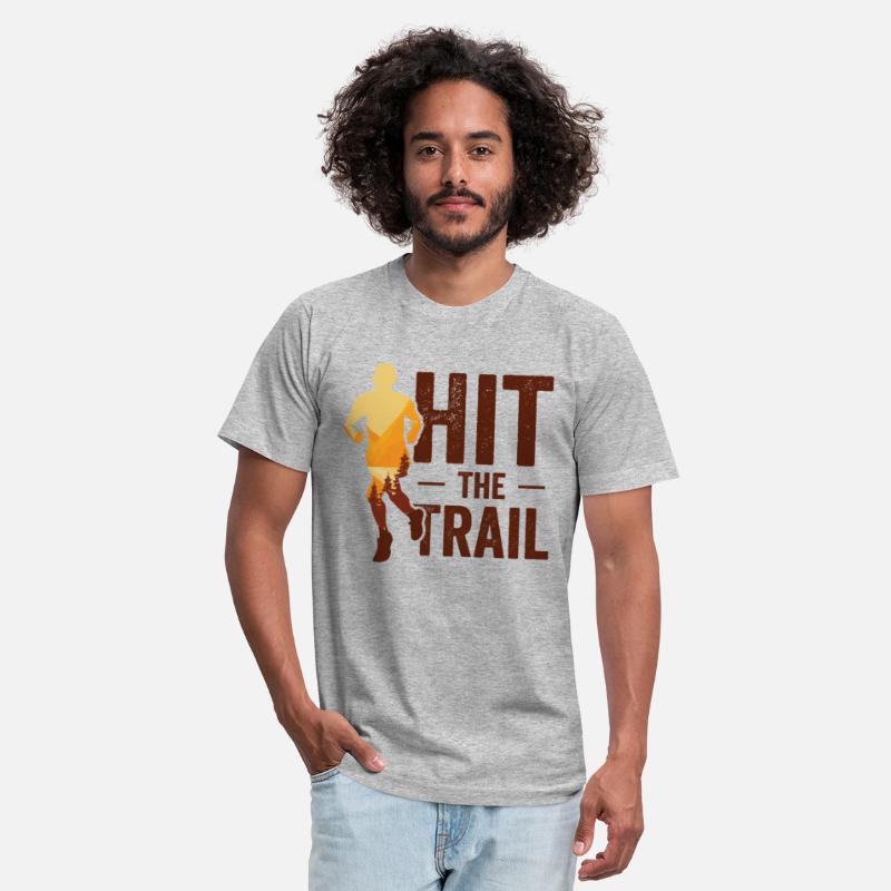 Running in Woods Trail Running Runner Jogging