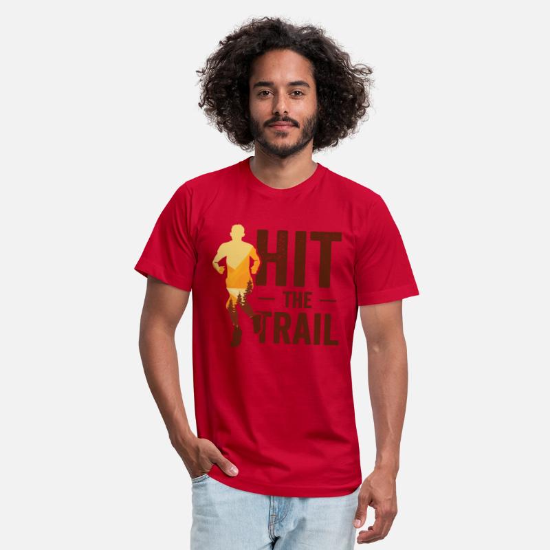 Running in Woods Trail Running Runner Jogging