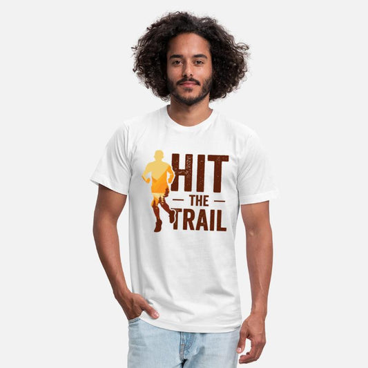 Running in Woods Trail Running Runner Jogging