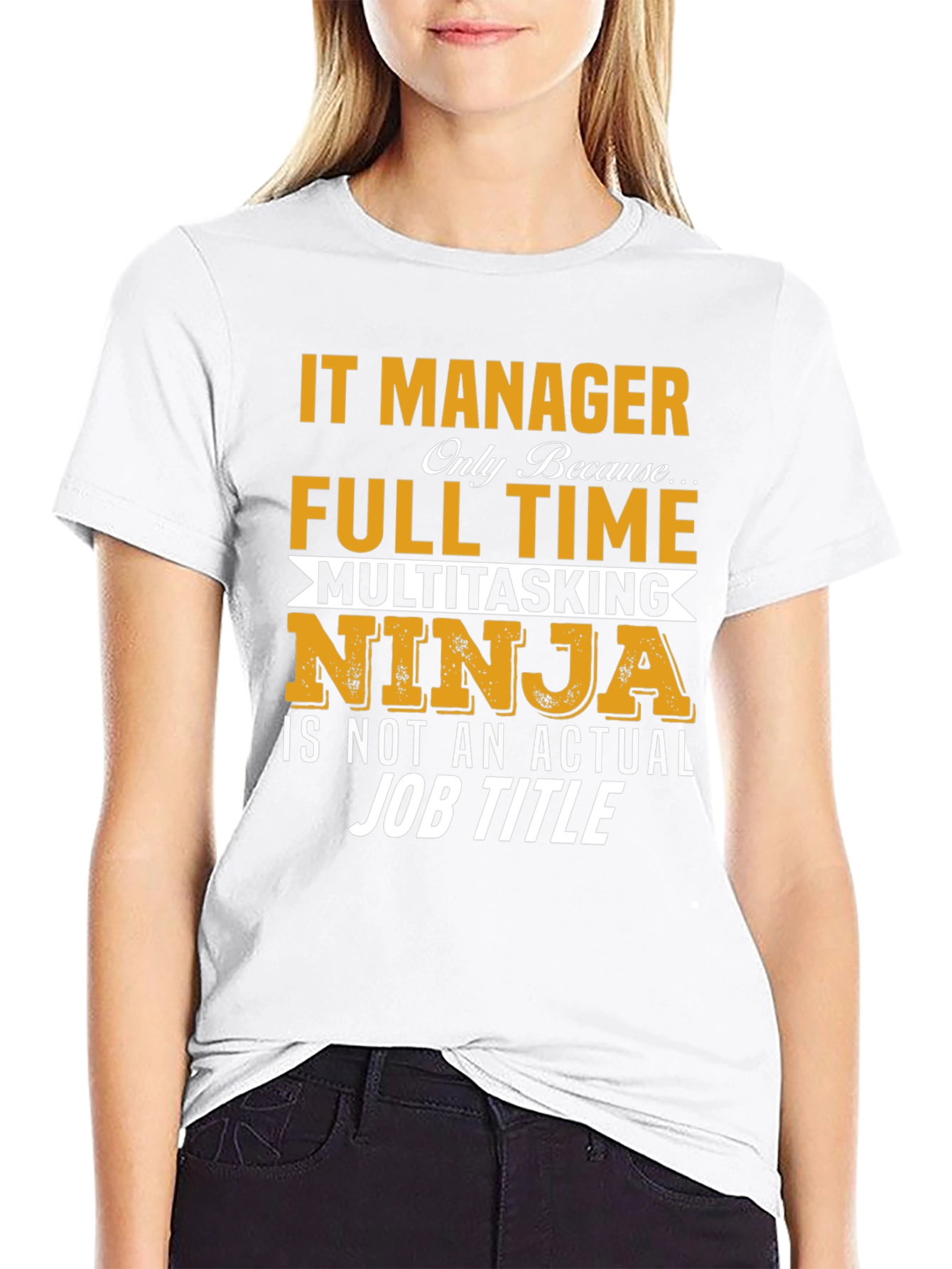 IT Manager Full Time Ninja T-Shirt