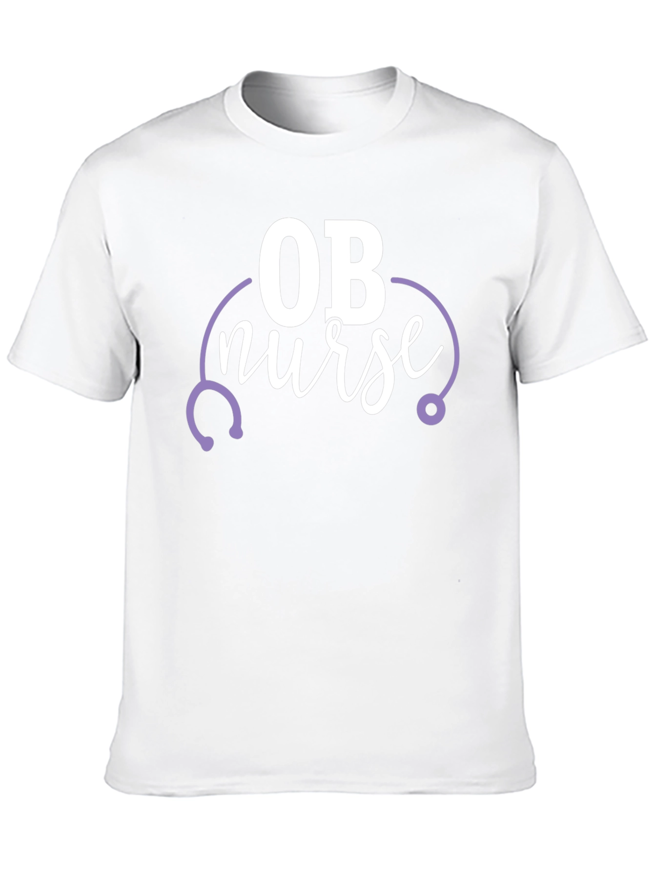 OB Nurse Graphic T-Shirt - Black Crew Neck