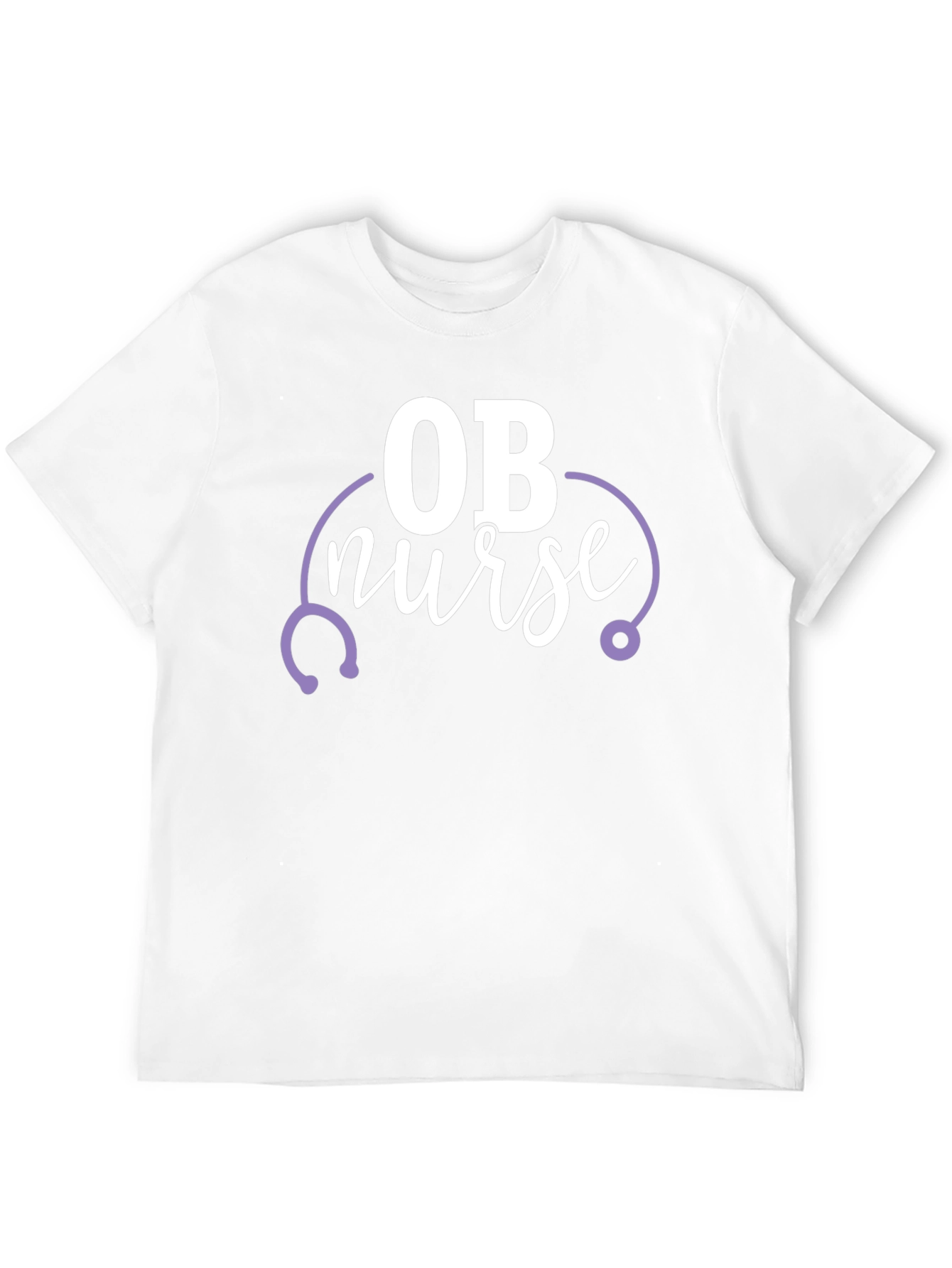 OB Nurse Graphic T-Shirt - Black Crew Neck