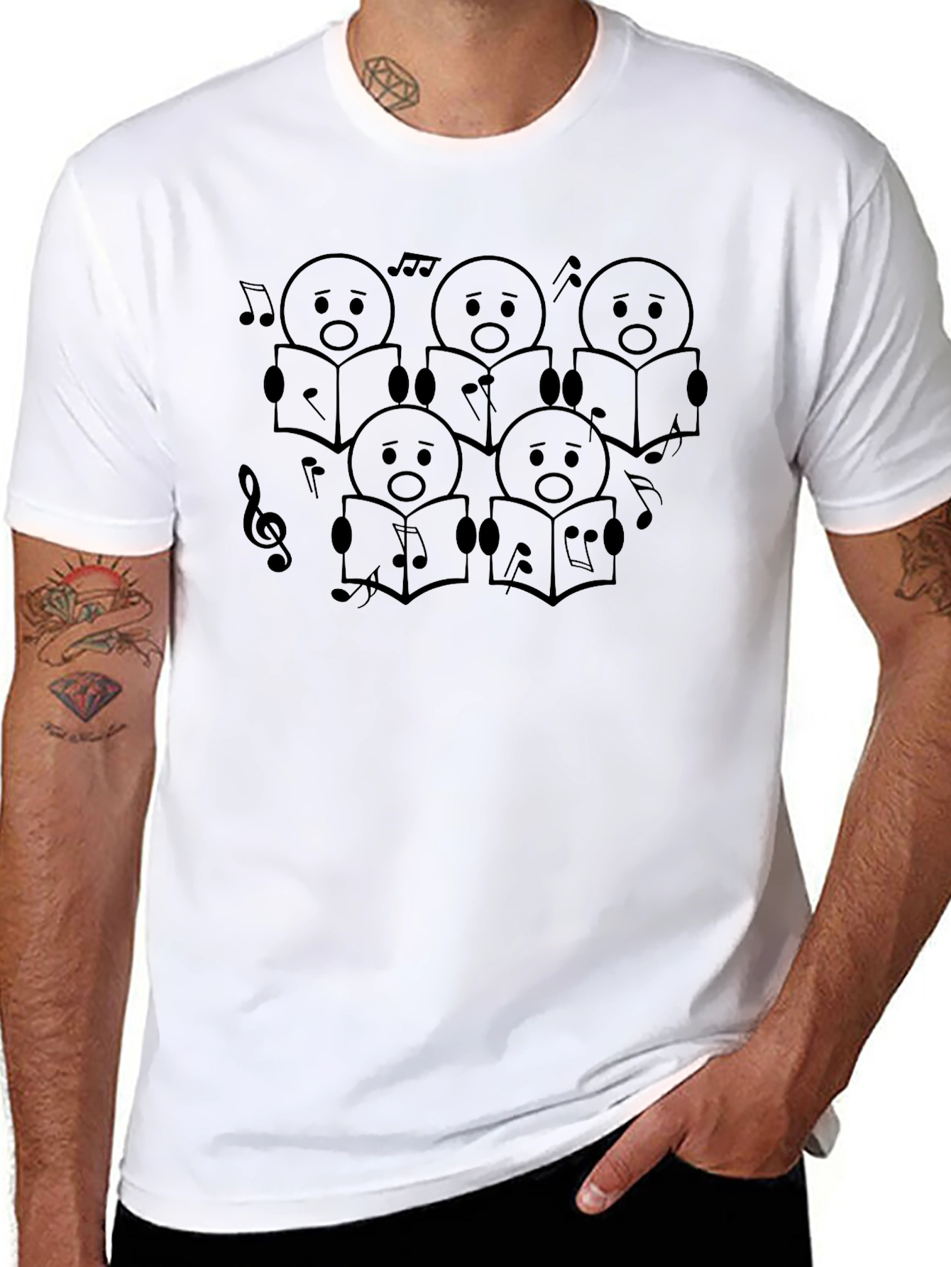 Singing Cartoon Character Graphic Tee