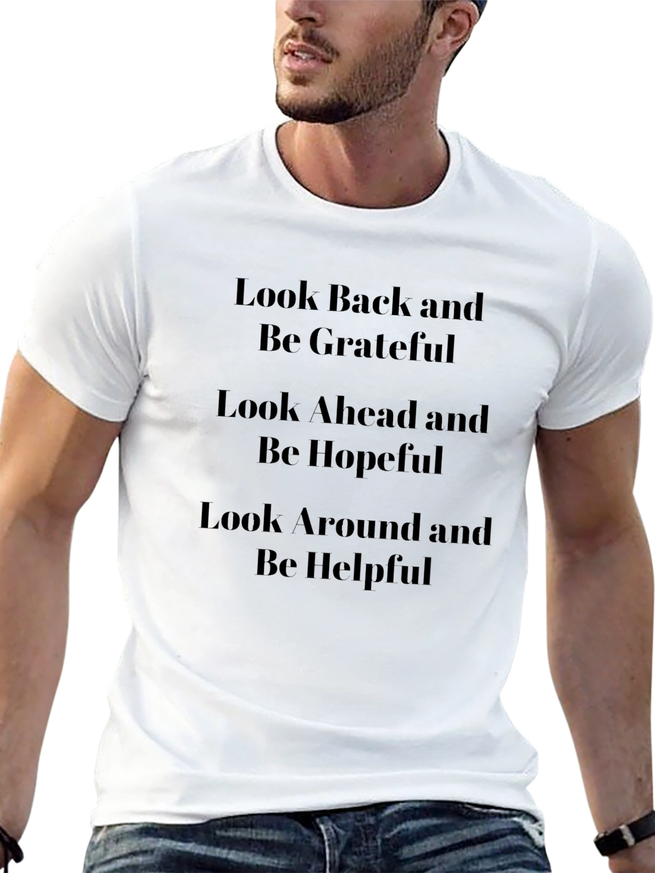Grateful Hopeful Helpful Graphic Tee
