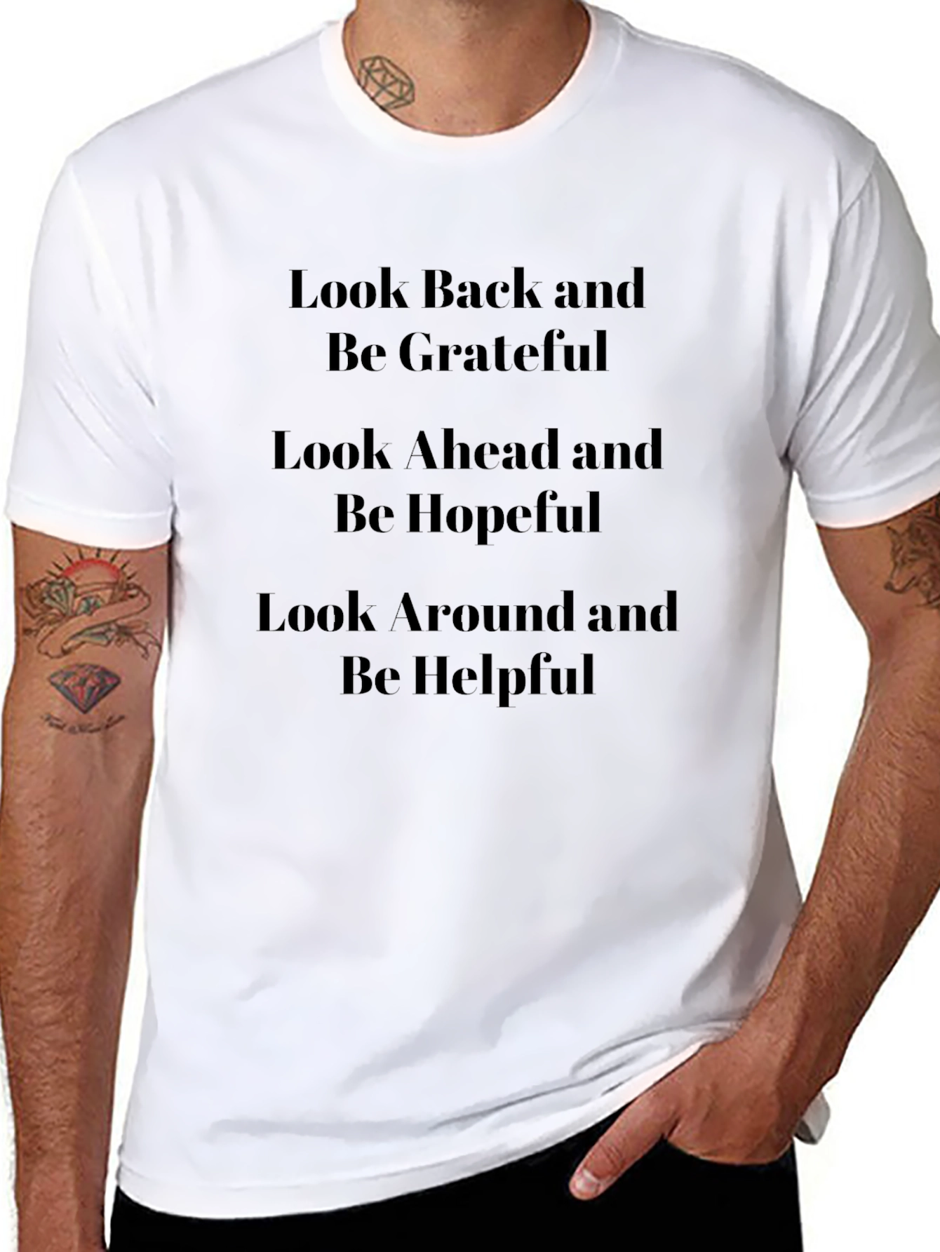 Grateful Hopeful Helpful Graphic Tee