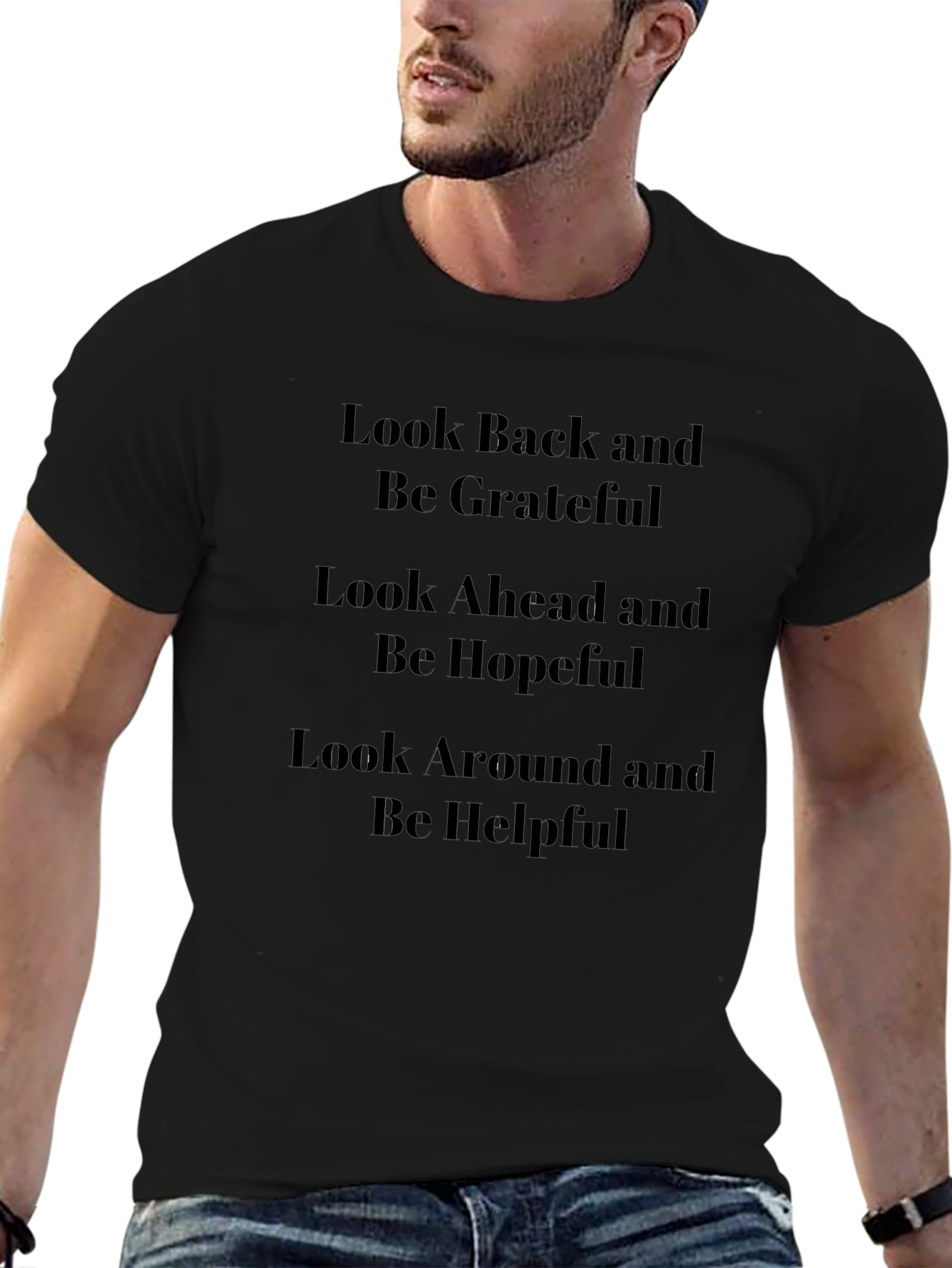 Grateful Hopeful Helpful Graphic Tee
