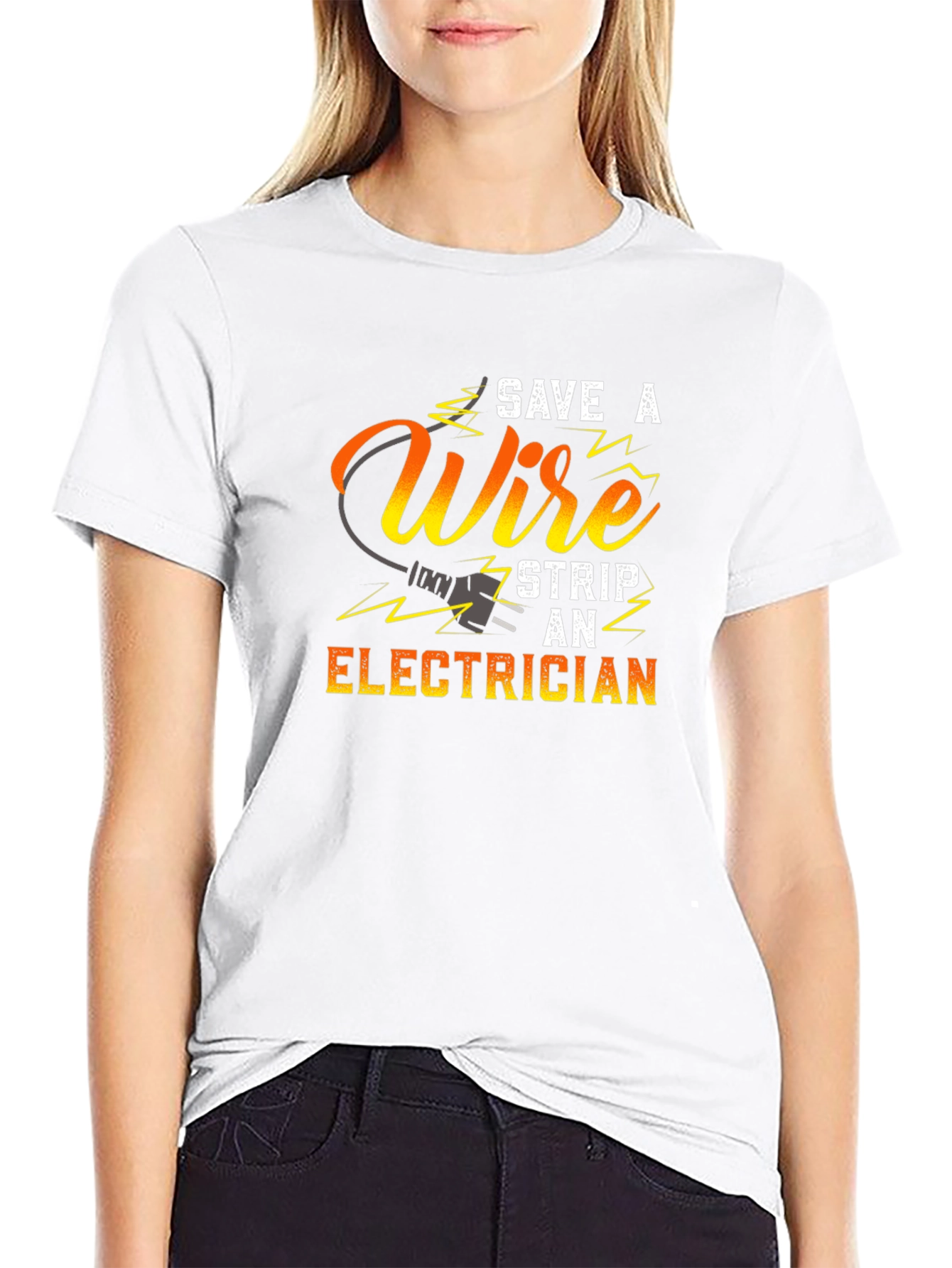 Save a Wire Strip an Electrician T-Shirt